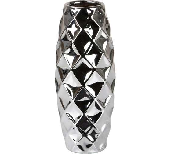 Керамическая ваза Scheurich 533 Mirror Silver высота 32 см, зеркальное серебро 059077 1