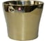 Керамическое кашпо Scheurich 808 MIRROR GOLD диам. 13 см, зеркальное золото 061270 1