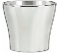 Керамическое кашпо Scheurich 808 Mirror Silver диам. 15 см, зеркальное серебро 058280