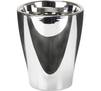 Высокое керамическое кашпо Scheurich 608 Mirror Silver высота 13 см, зеркальное серебро 058278