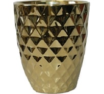 Керамическое кашпо Scheurich 629 MIRROR GOLD диам. 14 см, зеркальное золото 061276