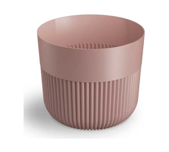 Кашпо пластик Scheurich Alia d15; h12,8см розовый 074020 1