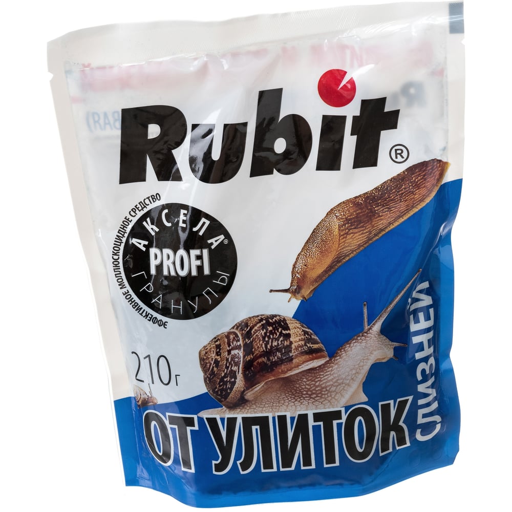 Средство от улиток и слизней RUBIT АКСЕЛА 210 г 93382 - выгодная цена ...