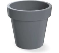 Кашпо пластик ФлораПласт Lofly d39см h36см 27,3л серый 069325