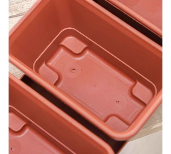 Набор горшков с поддоном Darel Plastic 5 0460 МИНИ САД 5 шт., 53 см, терракотовый 042977