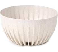 Миска LAMELA Sp.z o. 942 MIRA ECO wood 24х14 см, 3.6 л, белое 065049