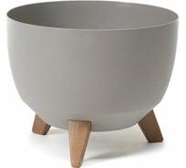 Кашпо на ножках LAMELA Sp.z o. 923 ROMA ECO 33х22 см, 12.4 л, серое 064999