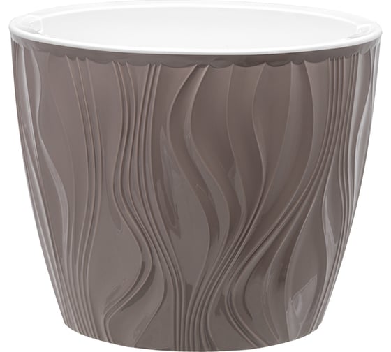 Кашпо bmc Венеция КШ9034 19х19 см, 3 л, мокко 060941 1