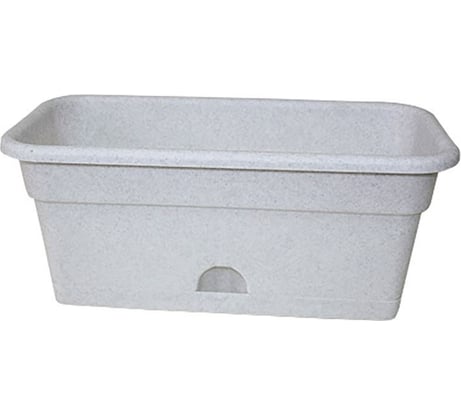 Балконное кашпо с поддоном Darel Plastic 5 01801 ДАР 80х20х17 см, 16 л, мрамор 015170