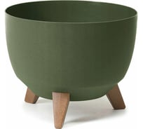 Кашпо на ножках LAMELA Sp.z o. 923 ROMA ECO 33х22 см, 12.4 л, зеленое 064997