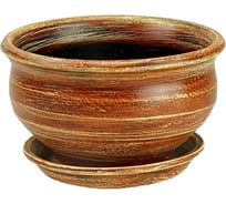 Горшок Сады Аурики 32 209 КАНТРИ фиалочница коричневый, 2.5 л, 22 см, 13 см 063756