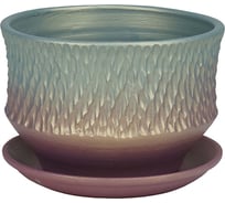 Горшок Сады Аурики 38 234 ПАВЛИН плошка темный, 18 см 061157