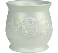 Кашпо Сады Аурики F-405 ИНГРИД керамика, белое, 10х10 см 063221