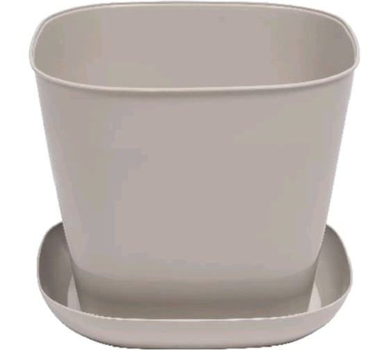 Кашпо Violet квадратное 7.3 л с поддоном набор 3 шт агат N-3873/3-09 1