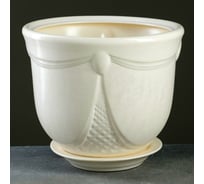 Цветочный горшок Сималенд Аква 2.4 л, 18x23 см, белый 840162