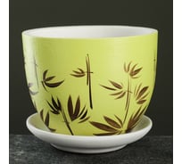 Цветочный горшок Сималенд Бамбук зеленое яблоко, 0.65 л 7522668