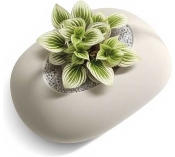 Кашпо пластик Scheurich Yeke d40см d30см h20см 5л песочный 072666 1