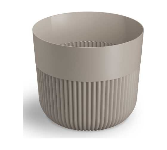 Кашпо пластик Scheurich Alia d17; h14,8см бежевый 074024 1