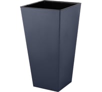 Горшок для цветов London Cube 19,4 л вулканический серый INGREEN 280142