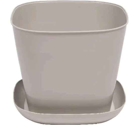 Кашпо квадратное Violet 5,0л с поддоном набор 3 шт агат N-3850/3-09 1