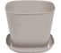 Кашпо квадратное Violet 5,0л с поддоном набор 3 шт агат N-3850/3-09 5