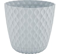 Горшок для цветов Ingreen Wave, с поддоном, 10 л, утренний туман 272763