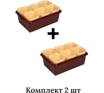 Рассадник на 6 стаканчиков ООО КЗНМ 250 мл, 247x166x90, 2 шт 532727