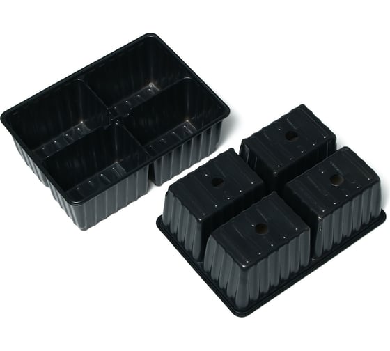 Кассета-вставка Greengo 4 ячейки, 180 мл, 10 шт. 1986205