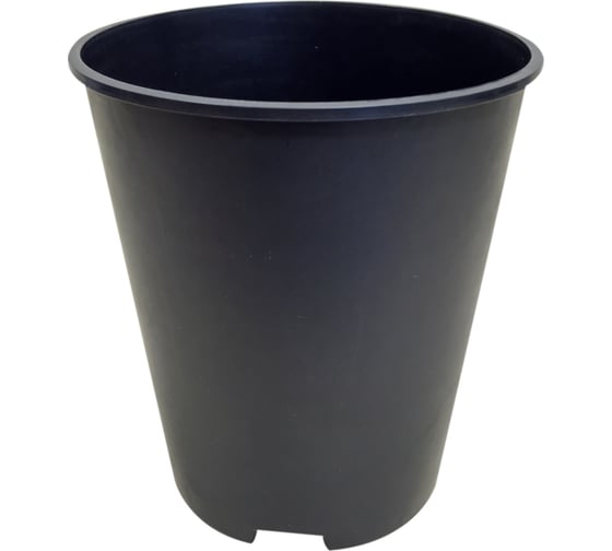 Круглый горшок для роз ГазонCity 11.7x13.5 см, 1 л, черный 0704008 1
