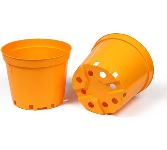 Горшок для рассады Greengo круглый, 5 л, 22x18 см, желтый 7049579