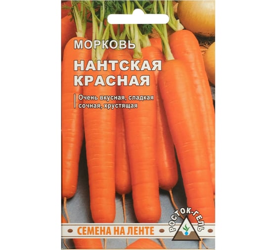 Семена Сималенд Морковь Нантская красная 260 шт. 7459709 1