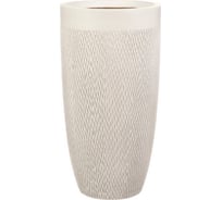 Напольное кашпо IDEALIST Lite Лотус высокое, круглое, 30х58 см, 40 л MESHV30-AW