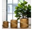 Напольное кашпо IDEALIST Lite Лист 31х31 см, 23.4 л LEAF-R-31-GLD 10