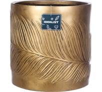 Напольное кашпо IDEALIST Lite Лист 44х44 см, 66.9 л LEAF-R-44-GLD