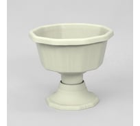 Вазон ПАО Завод Буревестник 5 л, 280х288х254 мм, белый мрамор 70165