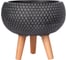 Напольное кашпо на ножках IDEALIST Lite Ханни Чаша, 36.5х29 см, 15.9 л HON-BLK-36 1