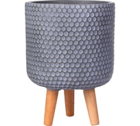 Напольное кашпо на ножках IDEALIST Lite Ханни Круглое, 25х34 см, 9.1 л HON-CLNDR-G-25