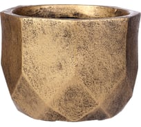 Напольное кашпо для цветов IDEALIST Lite Геометри Круглое, 37х27 см, 29 л DROUND37-GLD