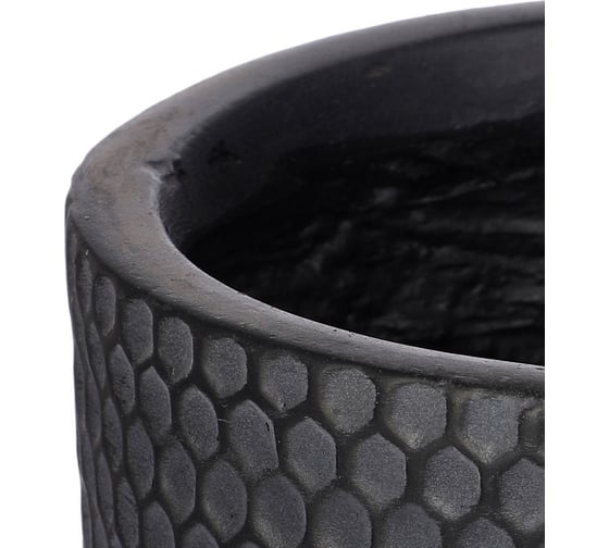 Напольное кашпо на ножках IDEALIST Lite Ханни Круглое, 31х47 см, 19.8 л HON-CLNDR-BLK-31
