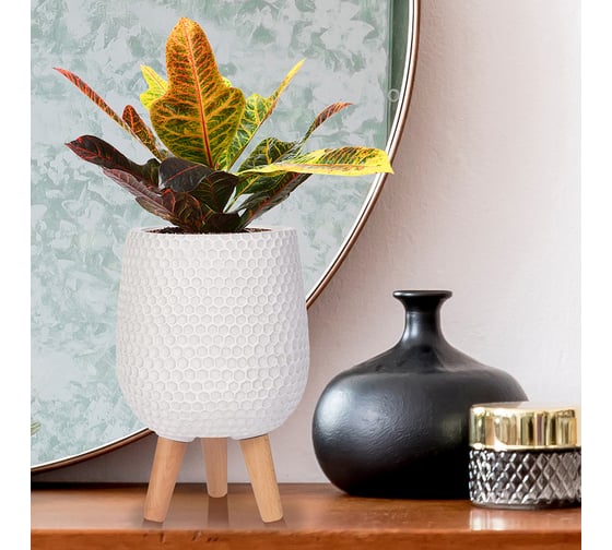 Напольное кашпо на ножках IDEALIST Lite Ханни Ваза, 22х34 см, 6.9 л HON-VASE-AW-22