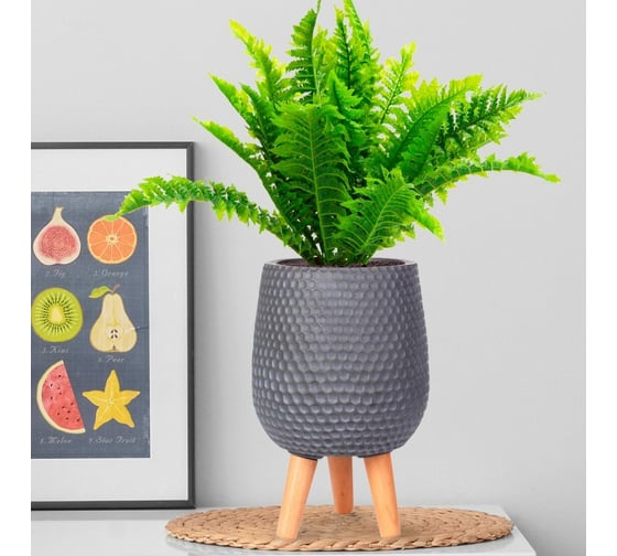 Напольное кашпо на ножках IDEALIST Lite Ханни Ваза, 22х34 см, 6.9 л HON-VASE-G-22