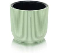Кашпо Эльфпласт Linea, 8.5 л, ментоловый, d 260x260 мм, h 230 мм 073363