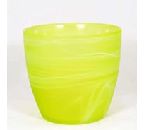 Кашпо ЭЛЕТЕХ  _93-123-ф180/h160 Джина 4 алеб.мат.крш.внр.зел.374С_es_ 4840158974_