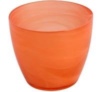 Кашпо ЭЛЕТЕХ  _93-123-ф180/h160 Джина 4 алеб.мат.крш.внр.орж.1505С_es_ 4840158977_