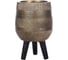Напольное кашпо на ножках IDEALIST Lite Страйп 20.5х32 см, 5.4 л WSTRIPR-20-GLD 1