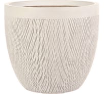 Настольное кашпо для цветов IDEALIST Lite  Лотус круглое, 26.5х24.5 см, 13 л MESHR26-AW