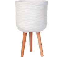 Напольное кашпо на ножках IDEALIST Lite Паттерн 25х39 см, 9.1 л WWAVE25-AW