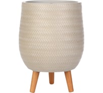 Напольное кашпо на ножках IDEALIST Lite Плейт 32х43 см, 21.9 л BMB-HV-BEG-32