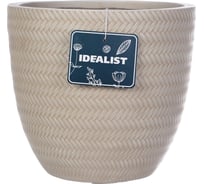 Напольное кашпо IDEALIST Lite Плейт 37х34.5 см, 37.1 л BMB-R-37-BEG