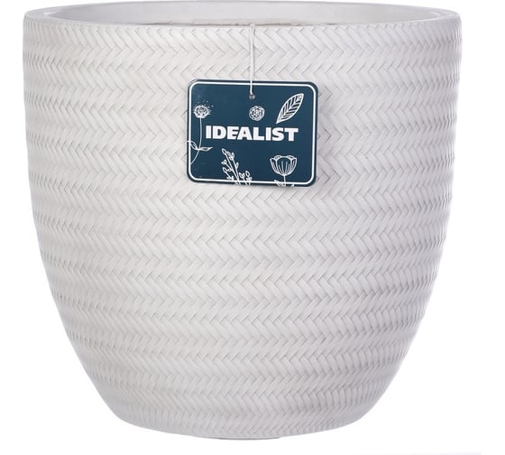 Напольное кашпо IDEALIST Lite Плейт 37х34.5 см, 37.1 л BMB-R-37-AW 1